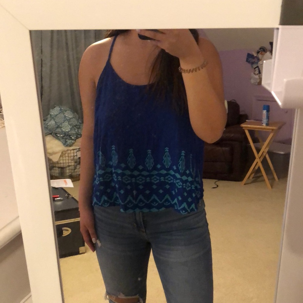 Blue tank top